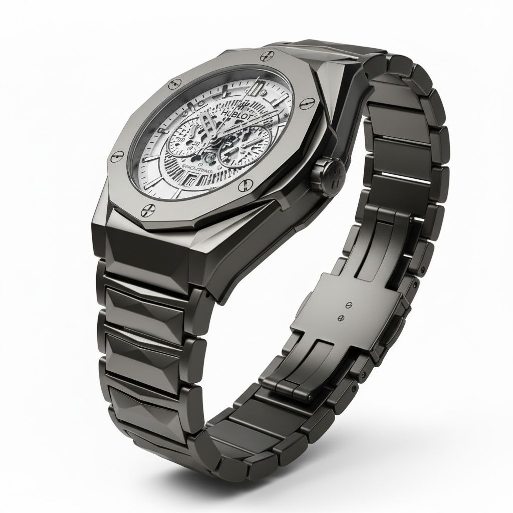 Hublot Diamond Cut Dark Grey