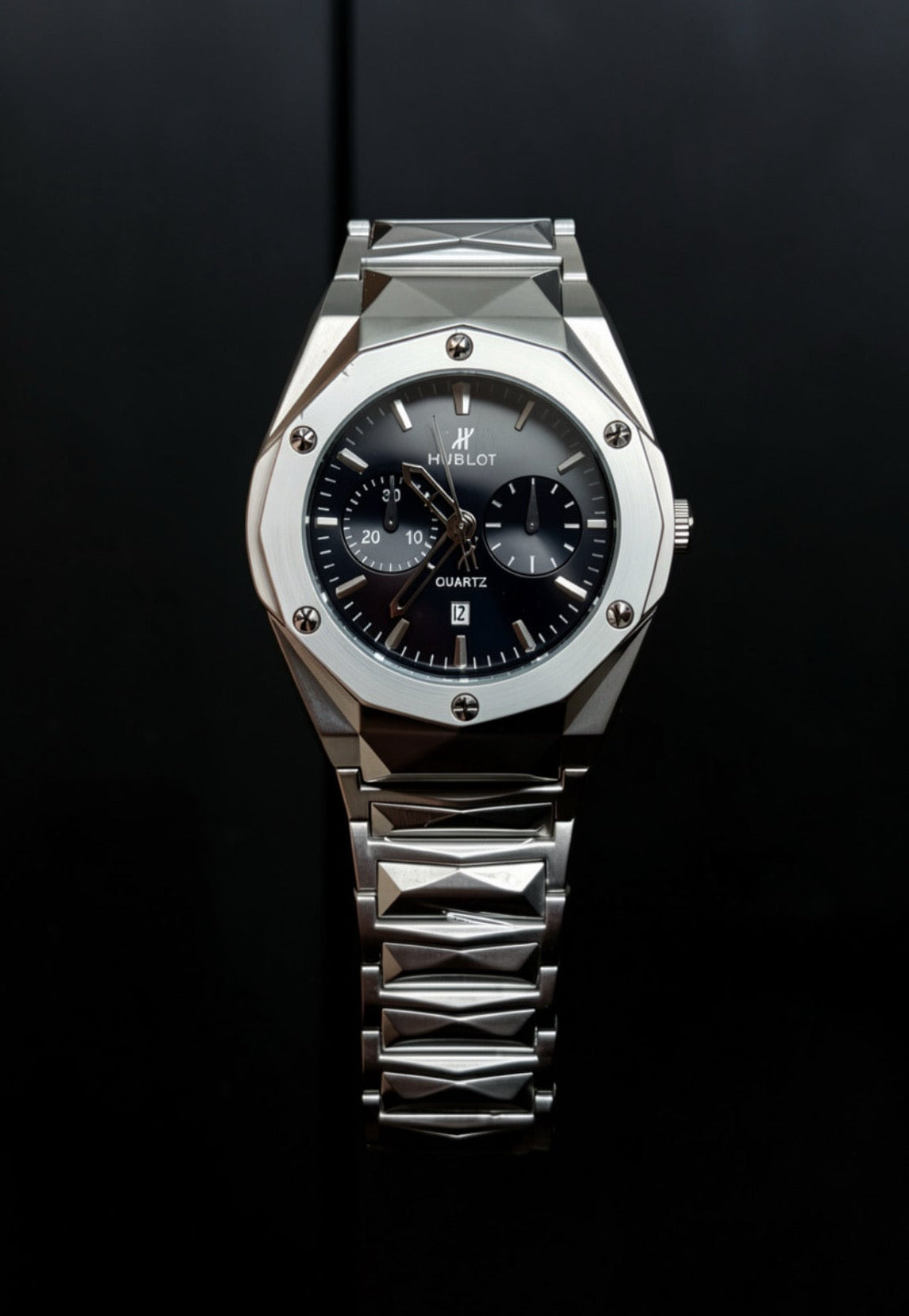 Hublot Diamond Cut Silver