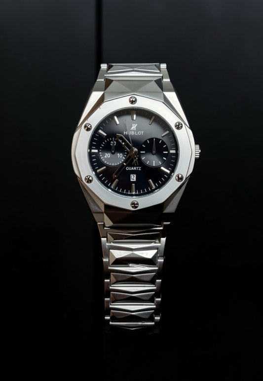 Hublot Diamond Cut Silver