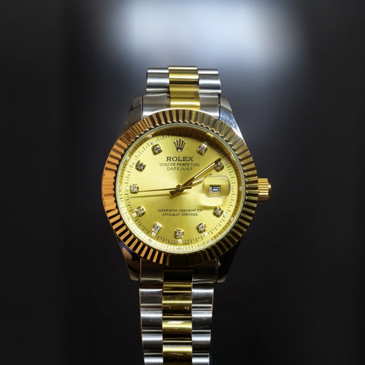Rolex Oyster Perpetual Date Just Gold Dial