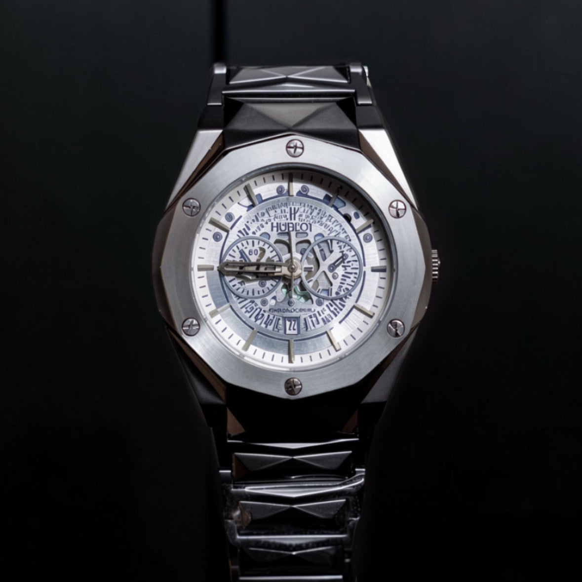 Hublot Diamond Cut Dark Grey