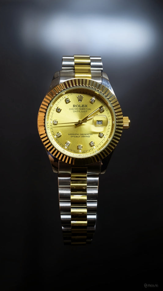 Rolex Oyster Perpetual Date Just Gold Dial