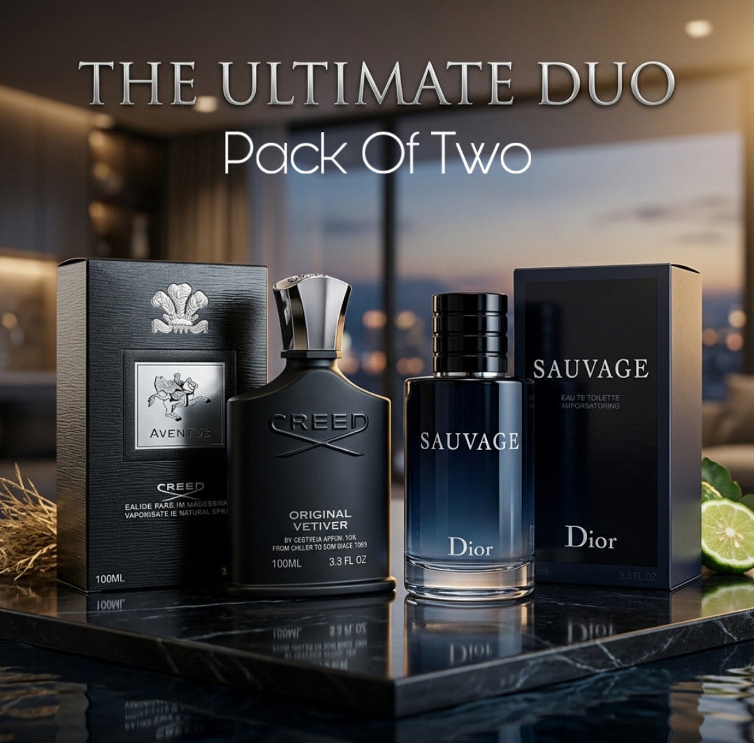 Pack of two - Dior Sauvage + Creed Aventus 100ml Perfumes