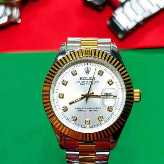 Rolex Oyster Perpetual Date Just Silver Dial