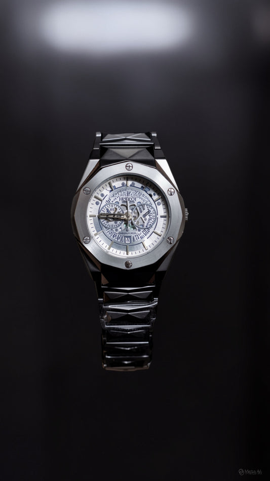 Hublot Diamond Cut Dark Grey