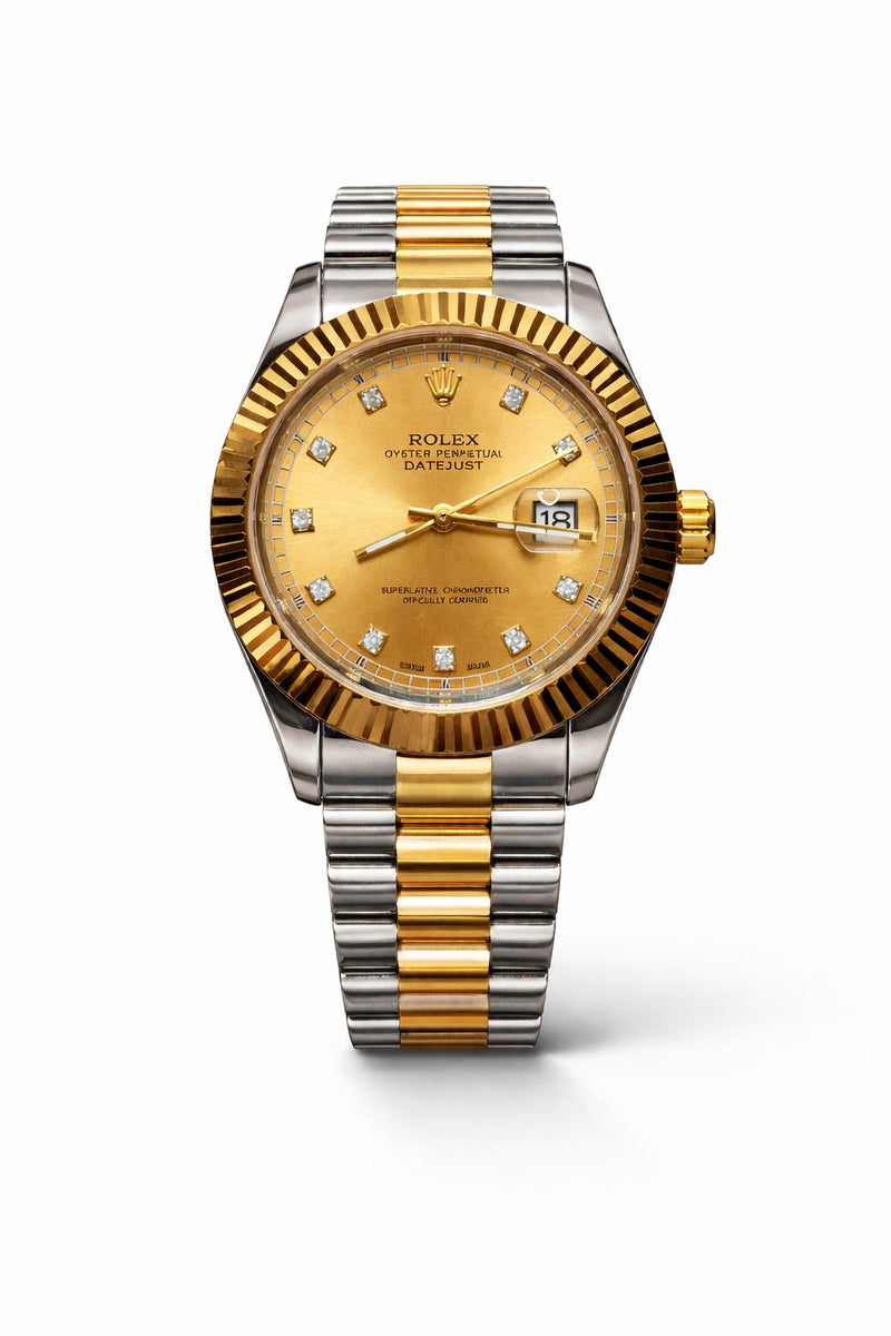 Rolex Oyster Perpetual Date Just Gold Dial