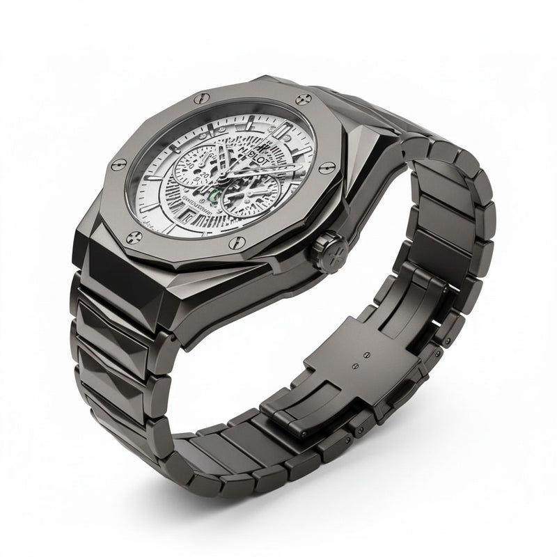 Hublot Diamond Cut Dark Grey