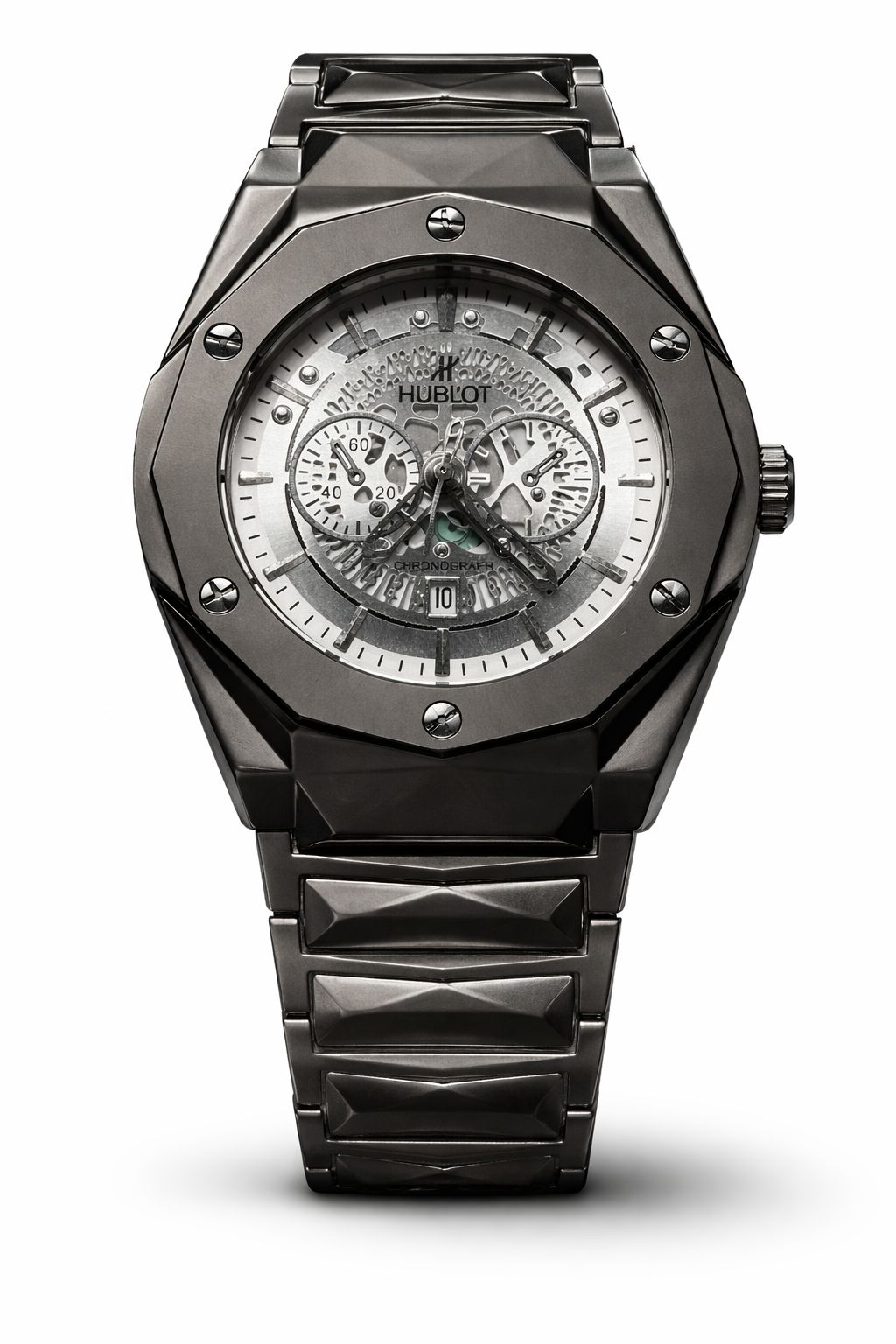 Hublot Diamond Cut Dark Grey
