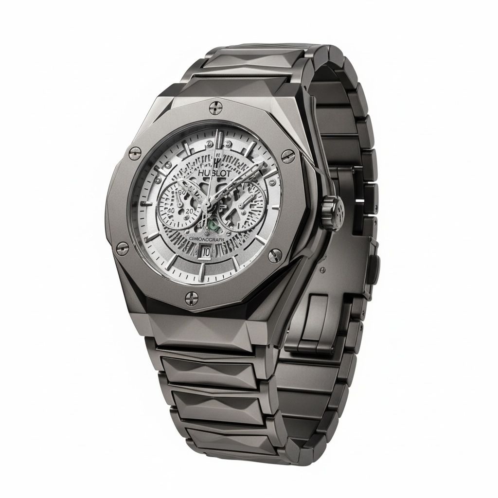 Hublot Diamond Cut Dark Grey